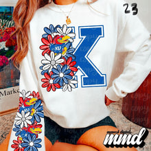 Load image into Gallery viewer, Floral Skulls And Letters Sports Team With Sleeve TRANSFER MMD
