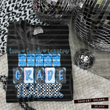 Load image into Gallery viewer, Blue Checker Grades Teacher DROPDOWN TRANSFER CAP MAY 25
