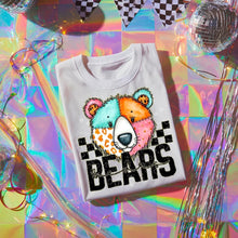 Load image into Gallery viewer, Pink Teal Gold Glitter Checker Mascots Dropdown TRANSFER CST JUNE
