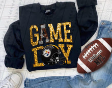 Load image into Gallery viewer, Game Day Team Helmet Faux Embroidery DROPDOWN TRANSFER TGG
