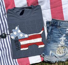 Load image into Gallery viewer, Patriotic Dog Designs Black Text SWD MAY DROPDOWN TRANSFER
