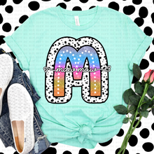 Load image into Gallery viewer, Tie Dye Dottie Names Dropdown TRANSFER ECHT FEB
