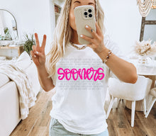 Load image into Gallery viewer, Pink Handlettering Mascot Dropdown TRANSFER CAP FEB
