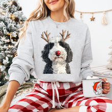 Load image into Gallery viewer, Christmas Red Nose Antler Dogs Dropdown TRANSFER
