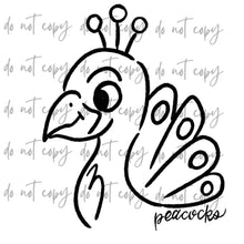 Load image into Gallery viewer, Doodle Single Color Mascots Dropdown TRANSFER
