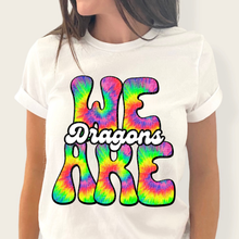 Load image into Gallery viewer, We Are Rainbow Tie Dye Mascot DROPDOWN TRANSFER
