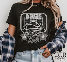 Load image into Gallery viewer, Basketball Black Or White Mascots Dropdown TRANSFER COR
