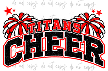 Load image into Gallery viewer, Cheer Glitter Poms Mascots TRANSFER CYBER JUNE 26

