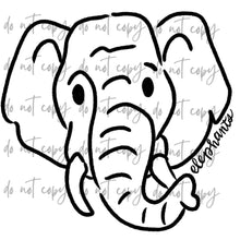 Load image into Gallery viewer, Doodle Single Color Mascots Dropdown TRANSFER
