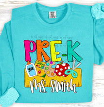 Load image into Gallery viewer, Back To School Nameplates Customized DROPDOWN DTF TRANSFER BIA
