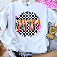 Load image into Gallery viewer, Preppy Checkered Mascot Dropdown TRANSFER SWD TEMP
