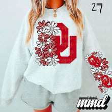 Load image into Gallery viewer, Floral Skulls And Letters Sports Team With Sleeve TRANSFER MMD
