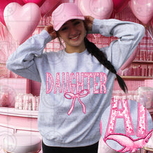 Load image into Gallery viewer, Pink Bow Coquette Faux Embroidery Titles DROPDOWN TRANSFER HMWK DEC
