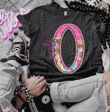 Load image into Gallery viewer, Rainbow Leopard Single Letter Mascot Dropdown TRANSFER CAP APR
