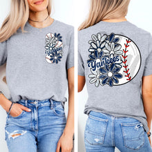 Load image into Gallery viewer, Floral Ball Baseball Team With Pocket DROPDOWN TRANSFER MMD APR
