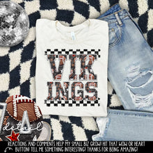 Load image into Gallery viewer, Football Faux Embroidery Checkered Mascots DROPDOWN TRANSFER CAP 24
