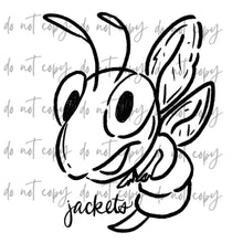 Load image into Gallery viewer, Doodle Single Color Mascots Dropdown TRANSFER
