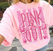 Load image into Gallery viewer, Pink Out Polka Stripes DTF TRANSFER TUESDAY

