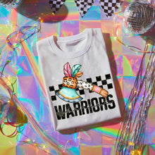 Load image into Gallery viewer, Pink Teal Gold Glitter Checker Mascots Dropdown TRANSFER CST JUNE
