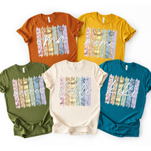 Load image into Gallery viewer, Rainbow Floral Names 4 Square TITLE DROPDOWN TRANSFER CSD APR 26
