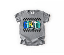 Load image into Gallery viewer, Checker Blue Pencil Plaid School Grades DROPDOWN TRANSFER
