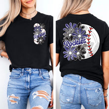 Load image into Gallery viewer, Floral Ball Baseball Team With Pocket DROPDOWN TRANSFER MMD APR
