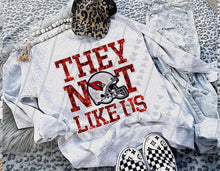 Load image into Gallery viewer, They Not Like Us Faux Embroidery Mascot DROPDOWN TRANSFER TGG 24

