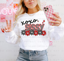 Load image into Gallery viewer, XOXO Red Black Checkered Names DROPDOWN TRANSFER CAP JAN
