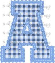 Load image into Gallery viewer, Letterman Stitch Alpha Customized DROPDOWN DTF TRANSFER BIA 26
