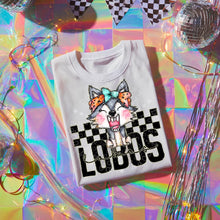 Load image into Gallery viewer, Pink Teal Gold Glitter Checker Mascots Dropdown TRANSFER CST JUNE
