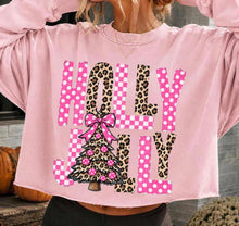 Load image into Gallery viewer, Holly Jolly Polka Leopard DROPDOWN TRANSFER TUESDAY
