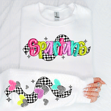 Load image into Gallery viewer, Bright Checkered Mascot With Sleeve Option DTF TRANSFER CSD
