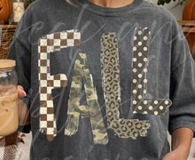 Load image into Gallery viewer, Fall Checker Camo Leopard Polka DTF TRANSFER TUESDAY
