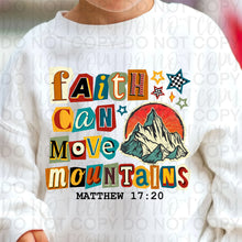 Load image into Gallery viewer, Faith Can Move Mountains Magazine Cut Out TRANSFER UAC JAN 26
