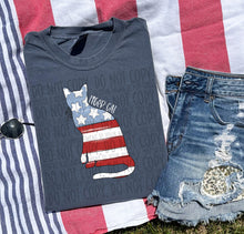 Load image into Gallery viewer, Patriotic Dog Designs White Text SWD MAY DROPDOWN TRANSFER
