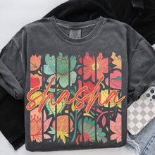 Load image into Gallery viewer, Boho Floral Names 4 Square TITLE DROPDOWN TRANSFER CSD APR 26

