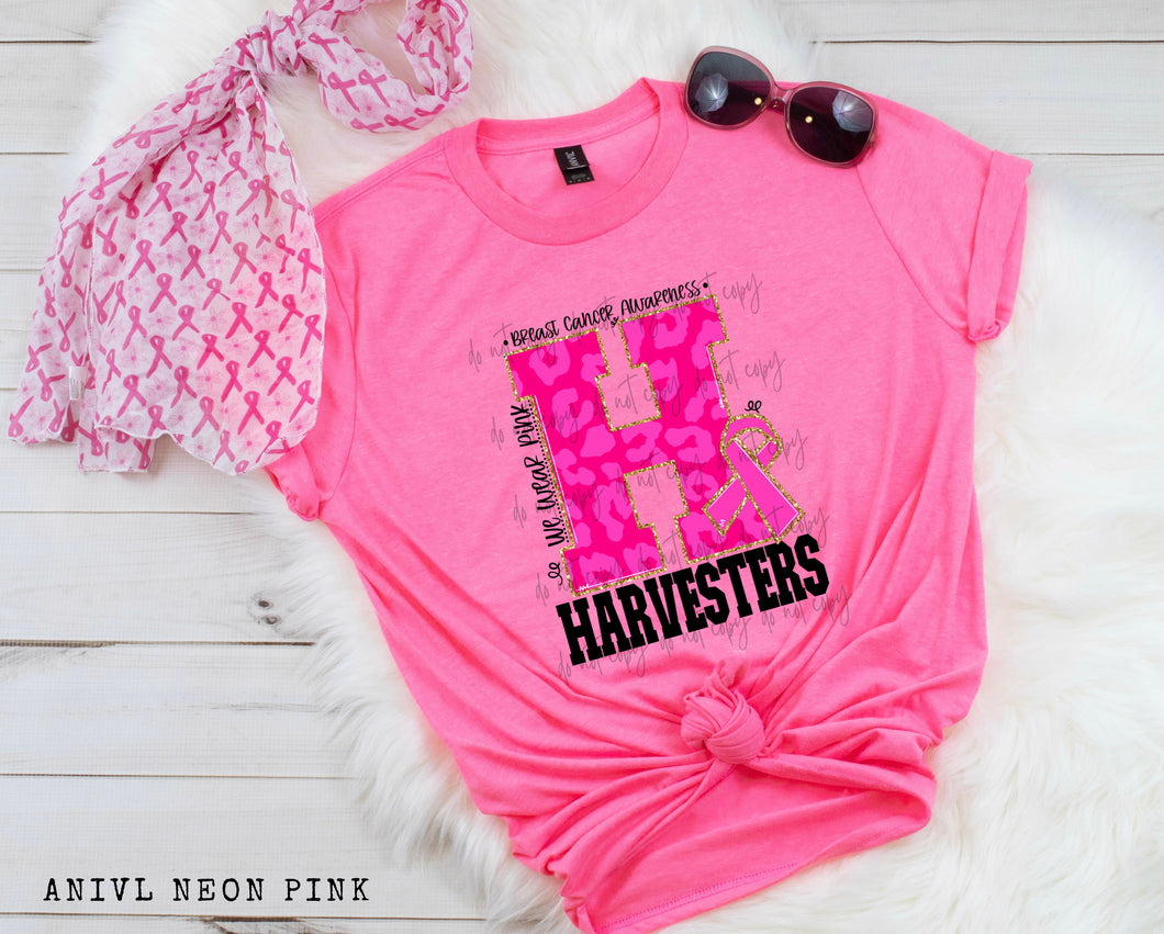 Harvesters We Wear Pink Leopard And Gold TRANSFER