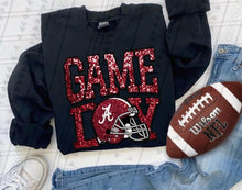 Load image into Gallery viewer, Game Day Team Helmet Faux Embroidery DROPDOWN TRANSFER TGG
