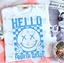 Load image into Gallery viewer, Hello Happy Checker Peace B2S Grades DROPDOWN TRANSFER
