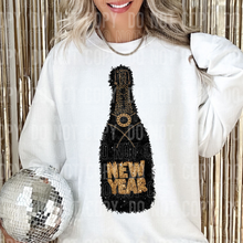 Load image into Gallery viewer, Faux Yarn Champagne Bottles DROPDOWN TRANSFER SBB OCT 25
