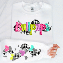 Load image into Gallery viewer, Bright Checkered Mascot With Sleeve Option DTF TRANSFER CSD
