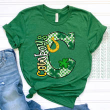 Load image into Gallery viewer, St Patrick’s Day Checkered Mascots DROPDOWN TRANSFER CSD JAN 26

