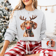 Load image into Gallery viewer, Christmas Red Nose Antler Dogs Dropdown TRANSFER
