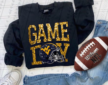 Load image into Gallery viewer, Game Day Team Helmet Faux Embroidery DROPDOWN TRANSFER TGG

