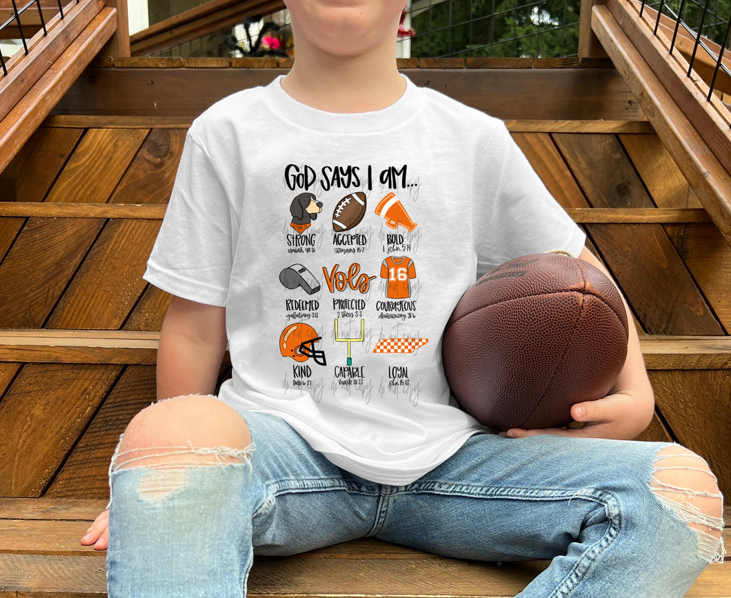 God Says I Am Football Tennessee TRANSFER
