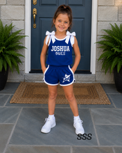 Load image into Gallery viewer, Sassy Custom Bowtie Tanks And Cheer Shorts
