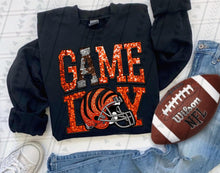 Load image into Gallery viewer, Game Day Team Helmet Faux Embroidery DROPDOWN TRANSFER TGG
