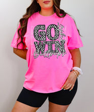 Load image into Gallery viewer, Go Fight Win Checkered Rhinestone Mascots DROPDOWN TRANSFER FDC 24
