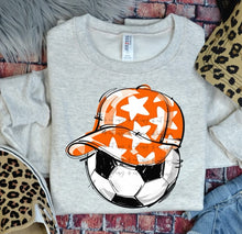 Load image into Gallery viewer, Play Ball Soccer Happy Face Hat DROPDOWN TRANSFER BIA
