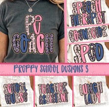 Load image into Gallery viewer, Pink Blue Gold Glitter Alpha B2S Grades DROPDOWN TRANSFER
